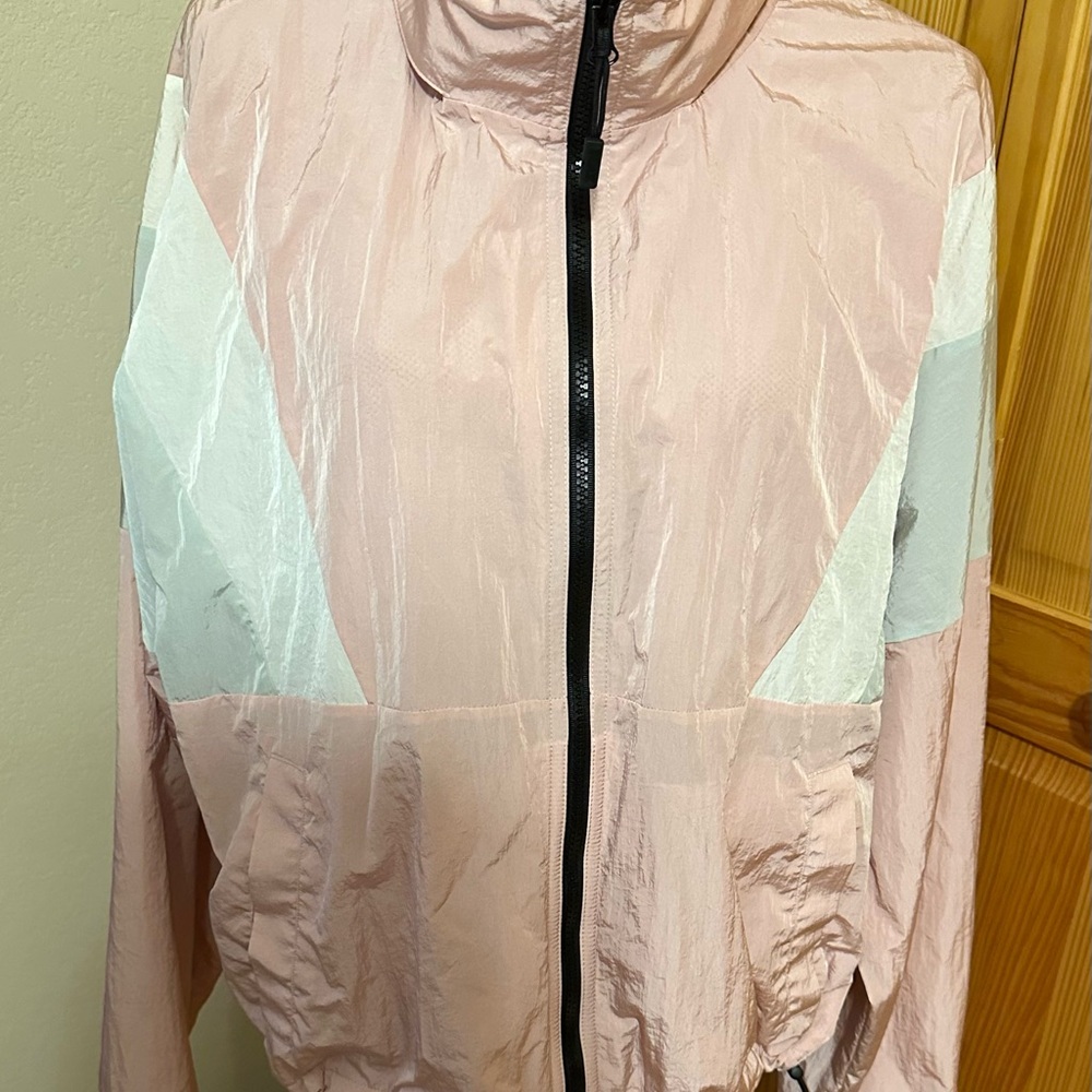 PINK Victoria's Secret Pink and White Bomber Jacket